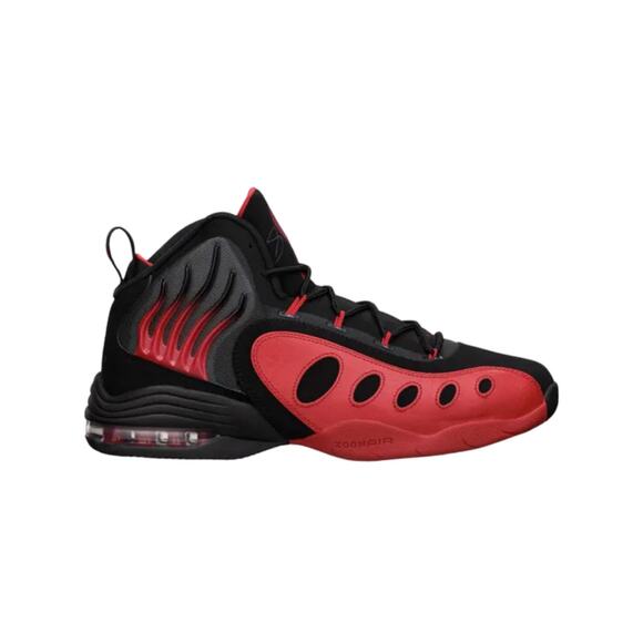 Nike Sonic Flight Black University Red Sneaker 641333-002 Mens Size 9
